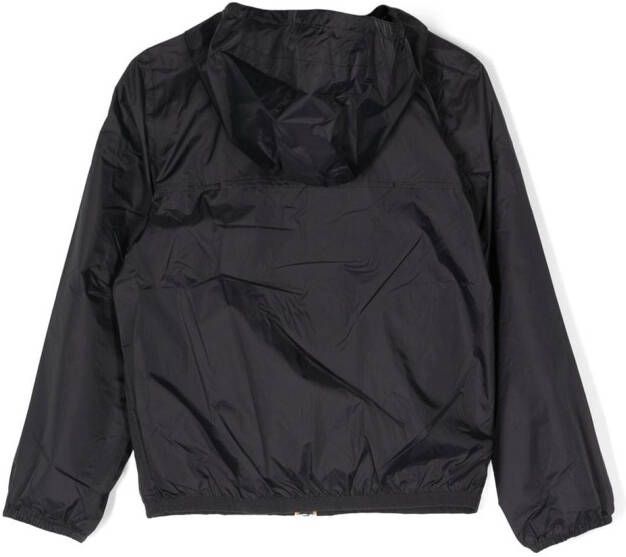 K Way Kids Jack met capuchon Zwart
