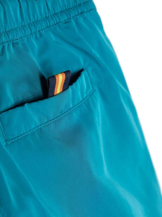 K Way Kids Zwembroek met logoprint Blauw