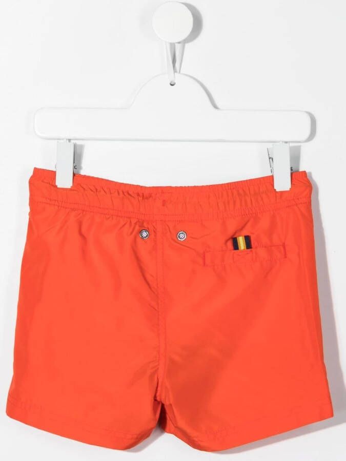 K Way Kids Zwembroek met logoprint Oranje
