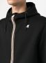 K-Way Hoodie met gestreepte afwerking Zwart - Thumbnail 5