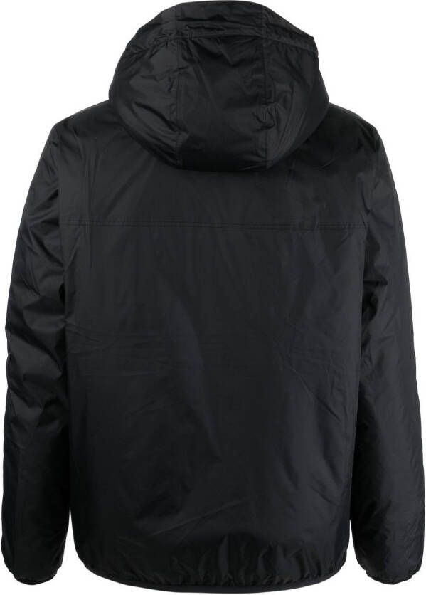 K-Way Windjack met capuchon Zwart
