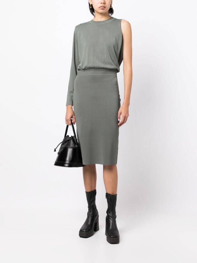 Karl Lagerfeld Asymmetrische jurk Groen