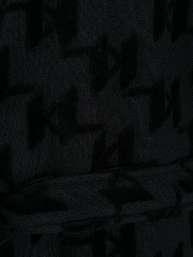 Karl Lagerfeld Badjas met monogramprint Zwart