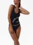 Karl Lagerfeld Badpak met logoprint Zwart - Thumbnail 3