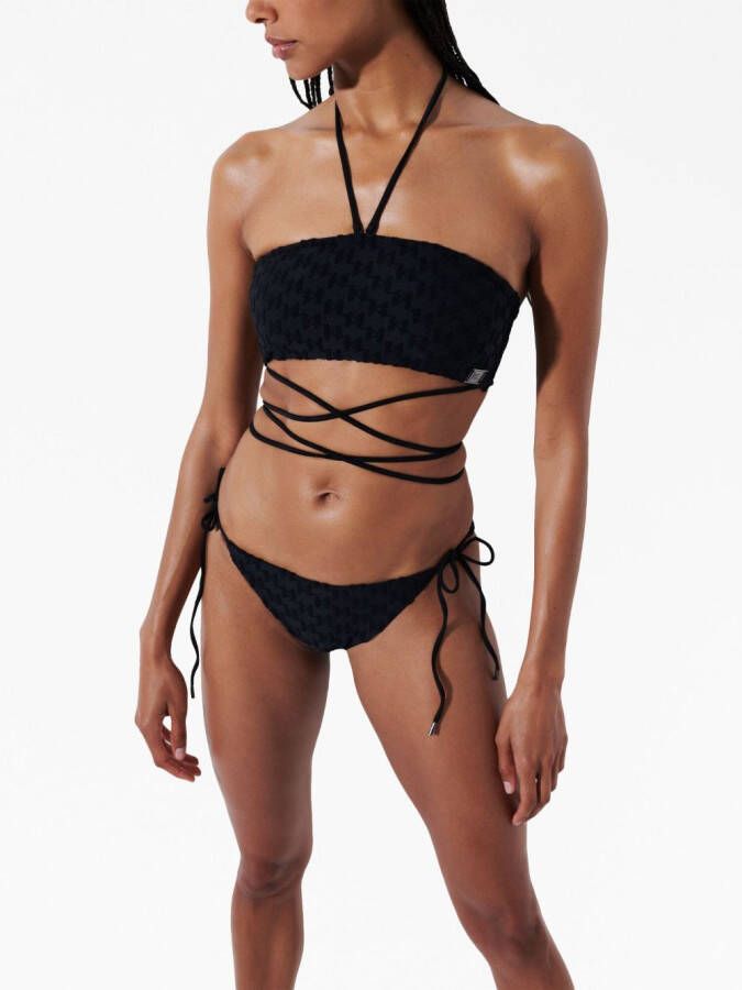 Karl Lagerfeld Bandeau bikinitop Zwart