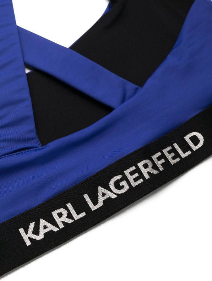 Karl Lagerfeld Bandeau top Blauw