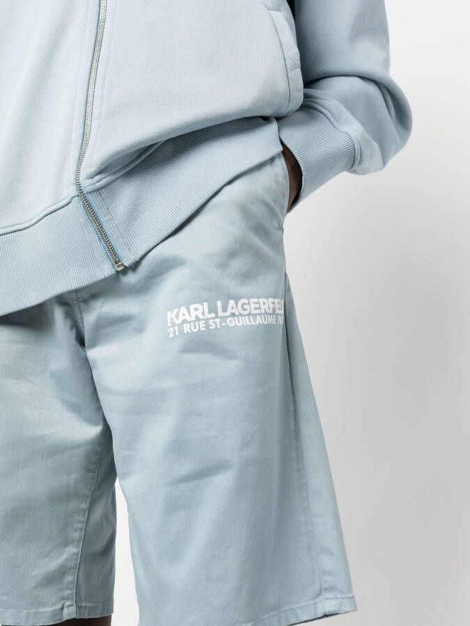 Karl Lagerfeld Bermuda shorts Blauw