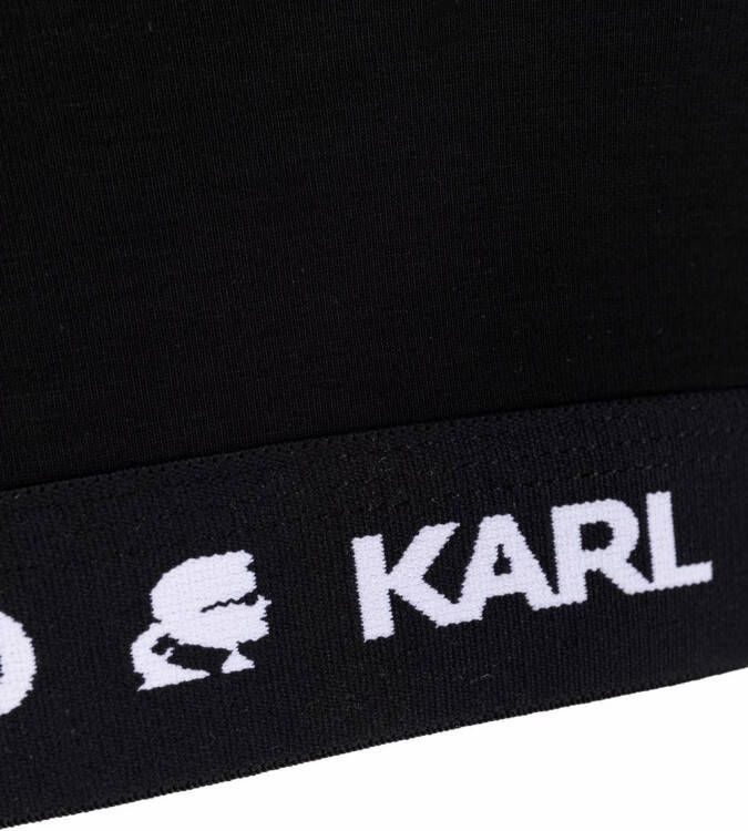 Karl Lagerfeld Bh met logoband Zwart