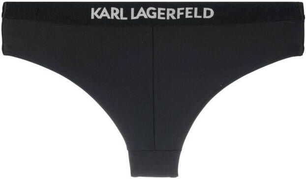 Karl Lagerfeld Bikinislip met logoprint Zwart