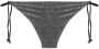 Karl Lagerfeld Ikon lurex bikinislip met striksluiting Grijs - Thumbnail 2