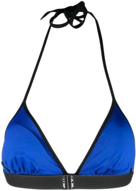 Karl Lagerfeld Bikinitop met logoband Blauw
