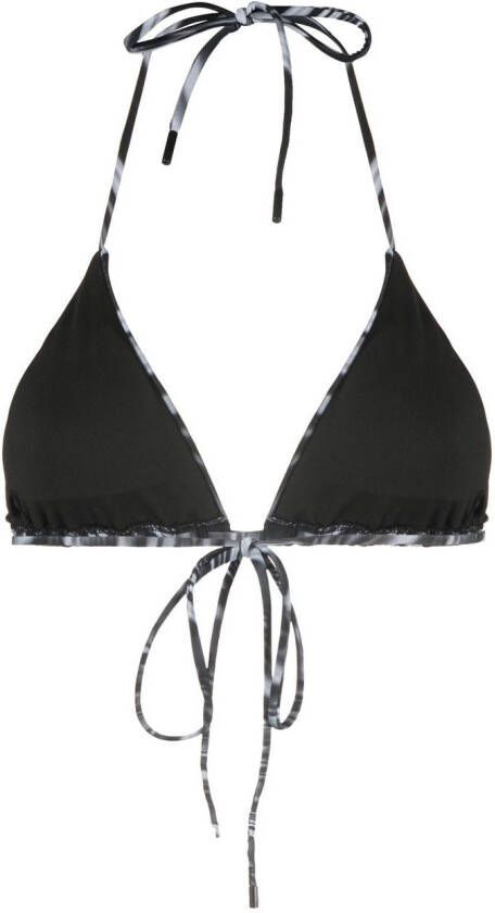Karl Lagerfeld Rue St-Guillaume wikkel bikinitop Zwart