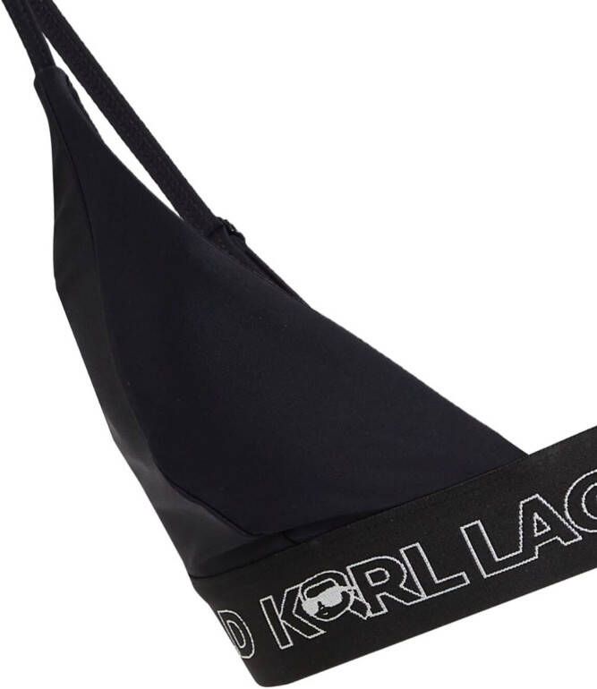 Karl Lagerfeld Ikon triangel bikinitop Zwart