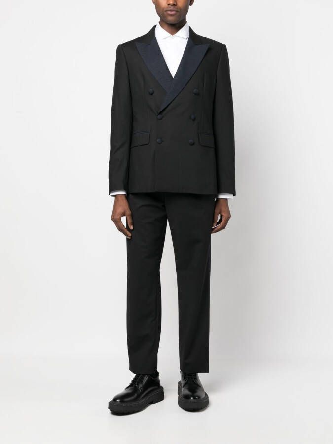 Karl Lagerfeld Blazer met dubbele rij knopen Zwart