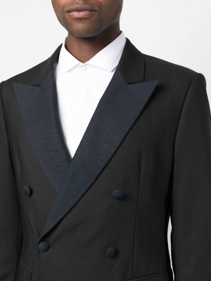Karl Lagerfeld Blazer met dubbele rij knopen Zwart