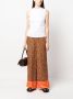 Karl Lagerfeld Broek met luipaardprint Oranje - Thumbnail 2