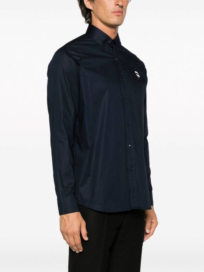 Karl Lagerfeld Button-up overhemd Blauw