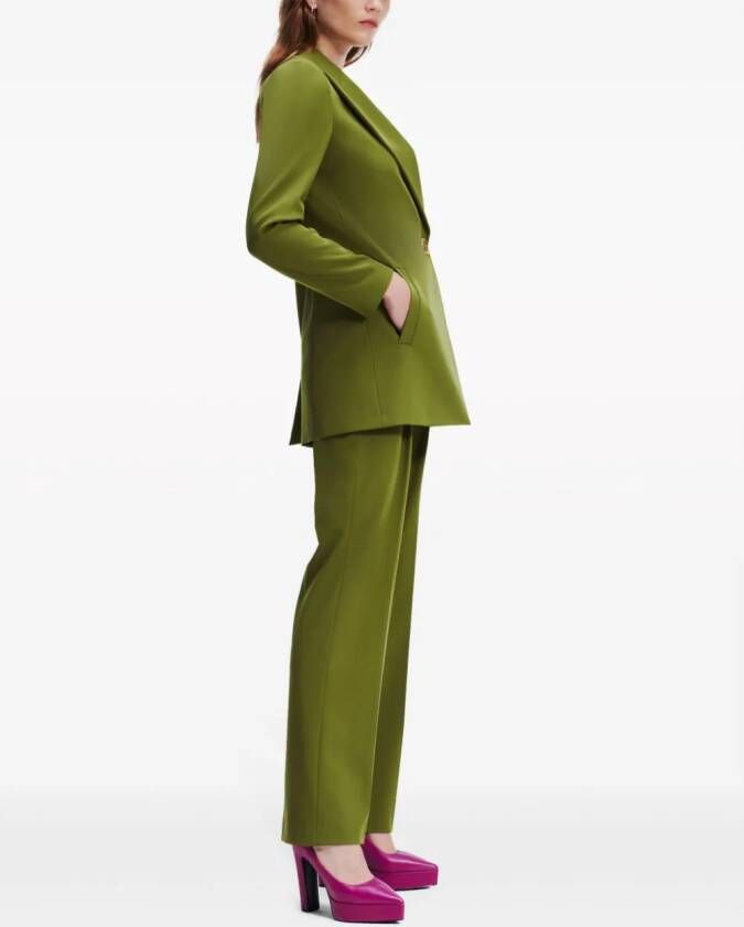 Karl Lagerfeld Colbert met enkele knoop Groen