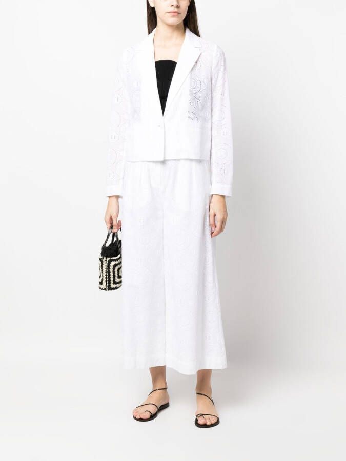 Karl Lagerfeld Cropped blazer Wit