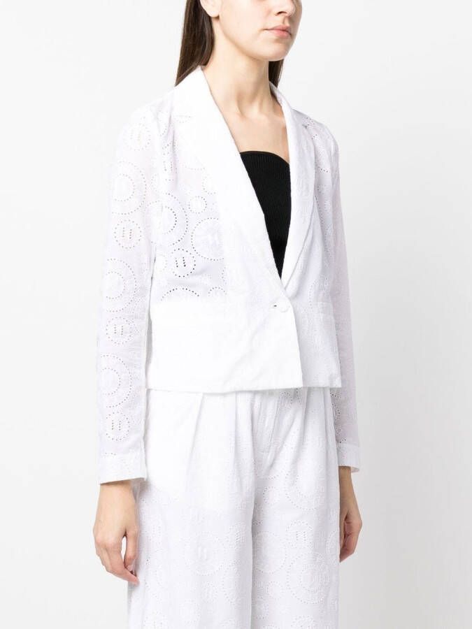 Karl Lagerfeld Cropped blazer Wit