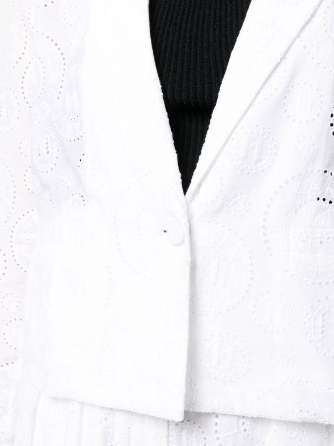 Karl Lagerfeld Cropped blazer Wit