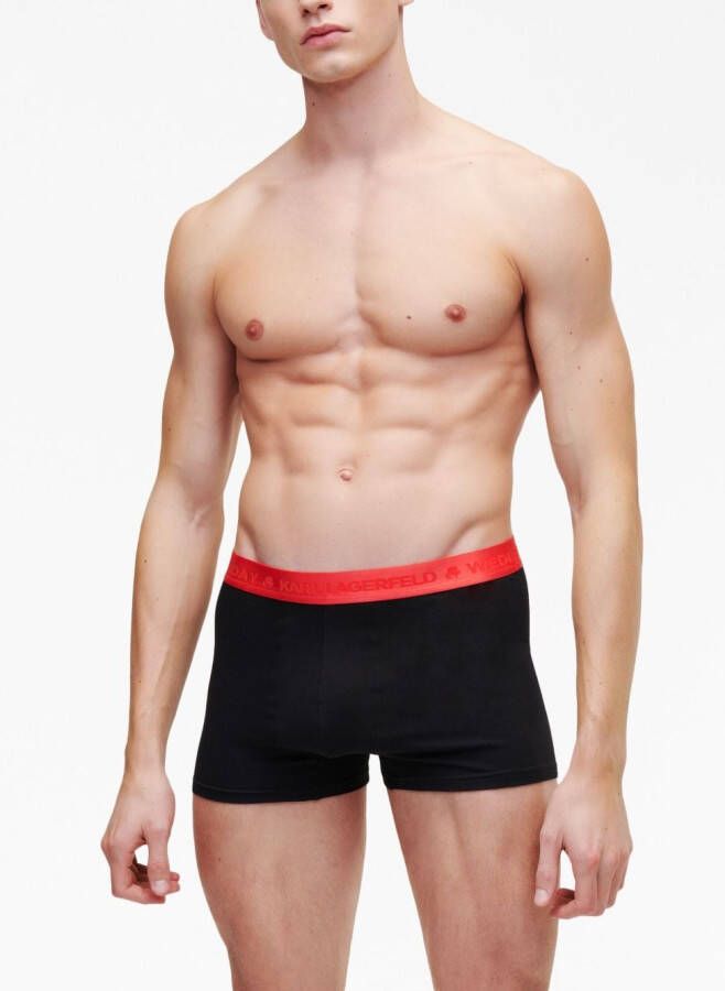 Karl Lagerfeld Zeven boxershorts met print Zwart