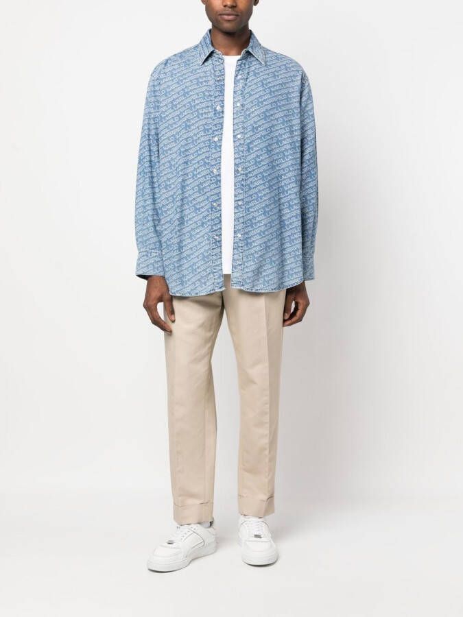 Karl Lagerfeld Denim overhemd Blauw
