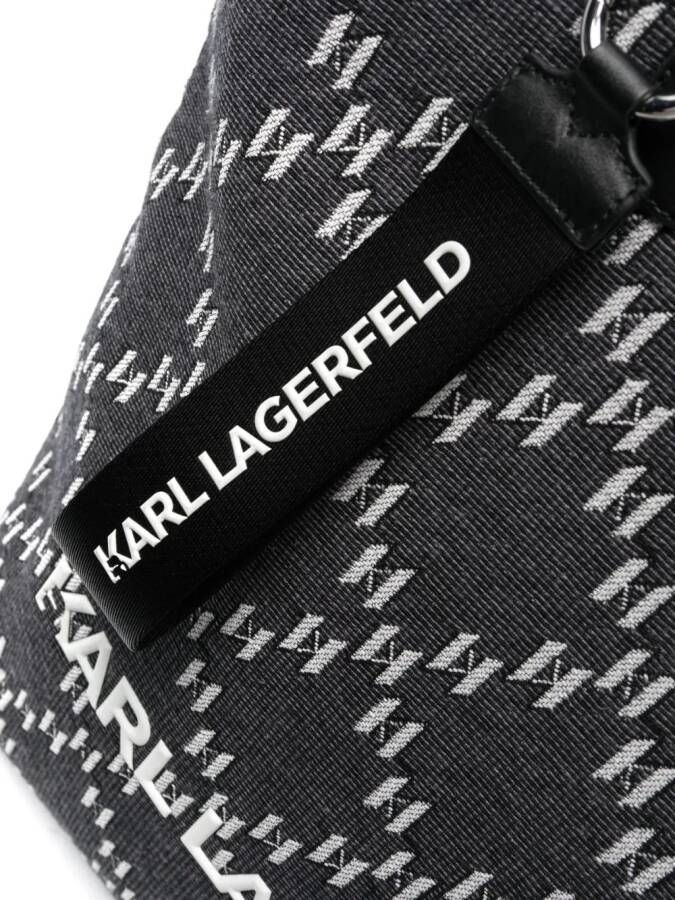 Karl Lagerfeld Draagtas met monogram Zwart