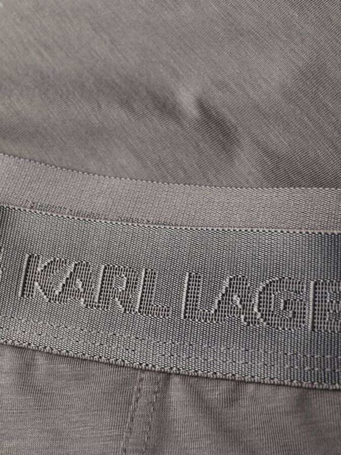 Karl Lagerfeld Drie boxershorts met geborduurd logo Grijs