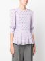 Karl Lagerfeld Flared blouse Paars - Thumbnail 3