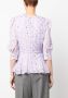 Karl Lagerfeld Flared blouse Paars - Thumbnail 4