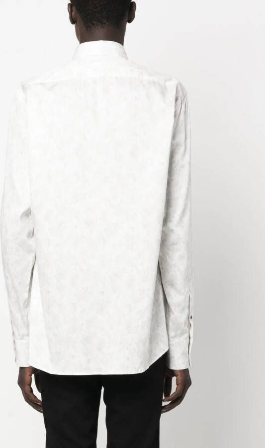 Karl Lagerfeld Overhemd met bloemenprint Wit
