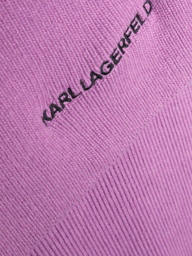 Karl Lagerfeld Gebreide sjaal Paars