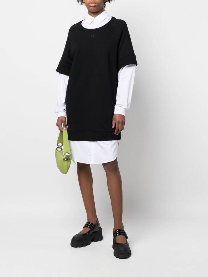 Karl Lagerfeld Gelaagde sweaterjurk Zwart