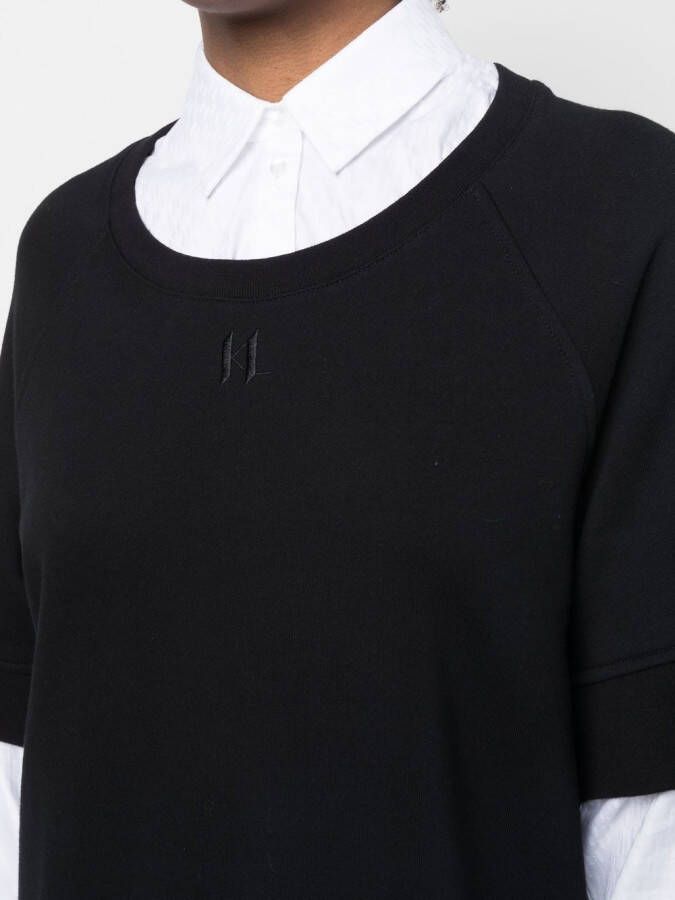 Karl Lagerfeld Gelaagde sweaterjurk Zwart