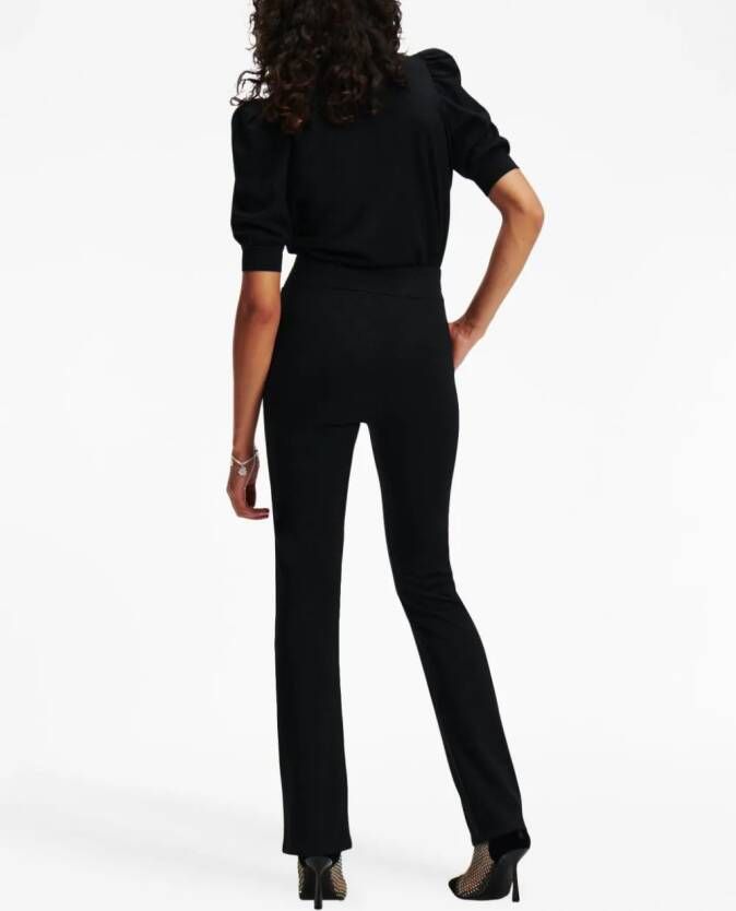 Karl Lagerfeld High waist broek Zwart