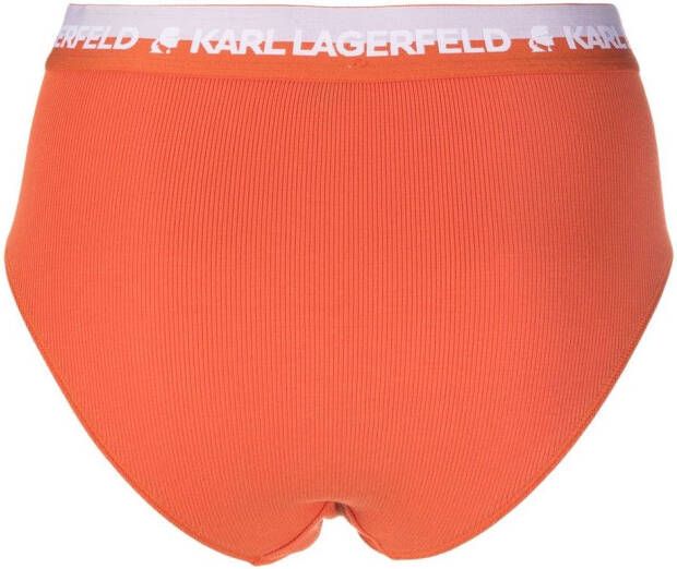 Karl Lagerfeld High waist slip Oranje