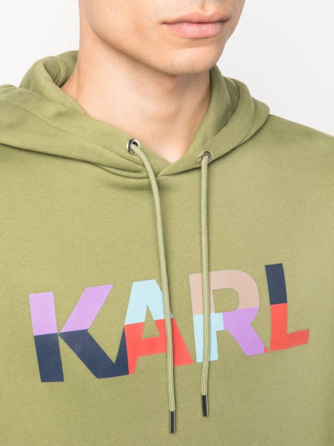 Karl Lagerfeld Hoodie met logoprint Groen