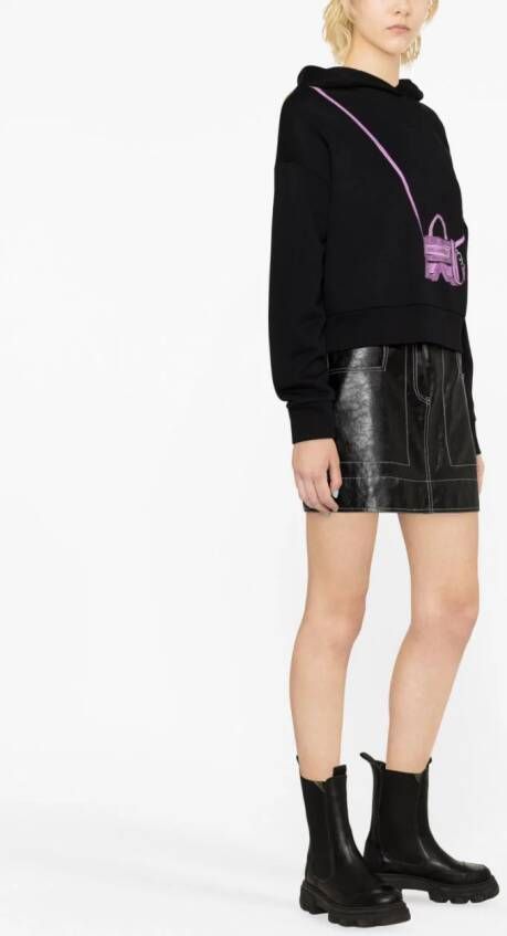 Karl Lagerfeld IKON K Bag hoodie met print Zwart