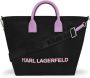 Karl Lagerfeld IKON K canvas shopper Zwart - Thumbnail 3