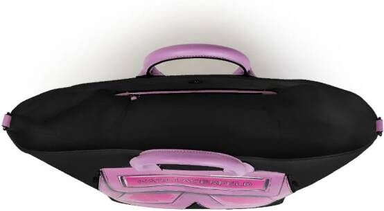 Karl Lagerfeld IKON K canvas shopper Zwart