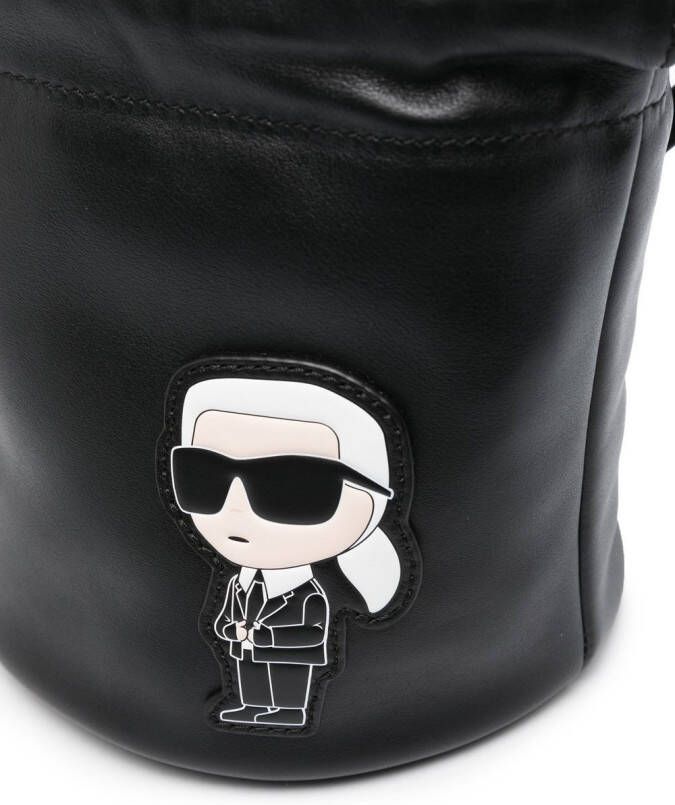 Karl Lagerfeld Ikonik 2.0 bucket-tas Zwart