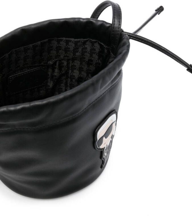 Karl Lagerfeld Ikonik 2.0 bucket-tas Zwart