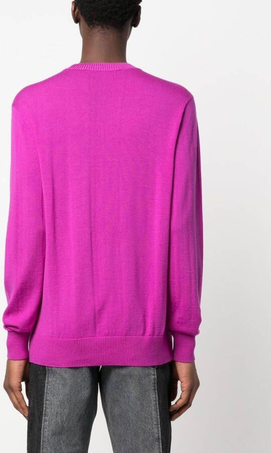 Karl Lagerfeld Ikon 2.0 trui met ronde hals Paars