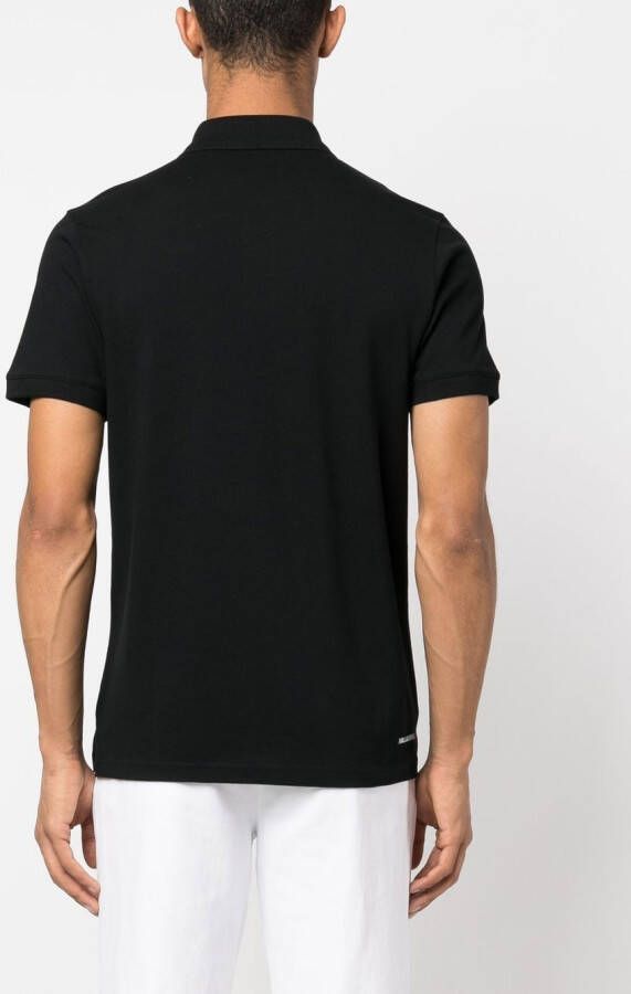 Karl Lagerfeld Ikon poloshirt van biologisch katoenen Zwart