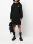 Karl Lagerfeld Ikonik 2.0 jurk met capuchon Zwart - Thumbnail 2