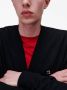 Karl Lagerfeld Ikonik 2.0 vest van merinowol Zwart - Thumbnail 5