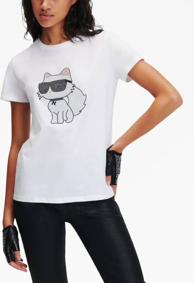 Karl Lagerfeld Ikonik 20 T-shirt Wit