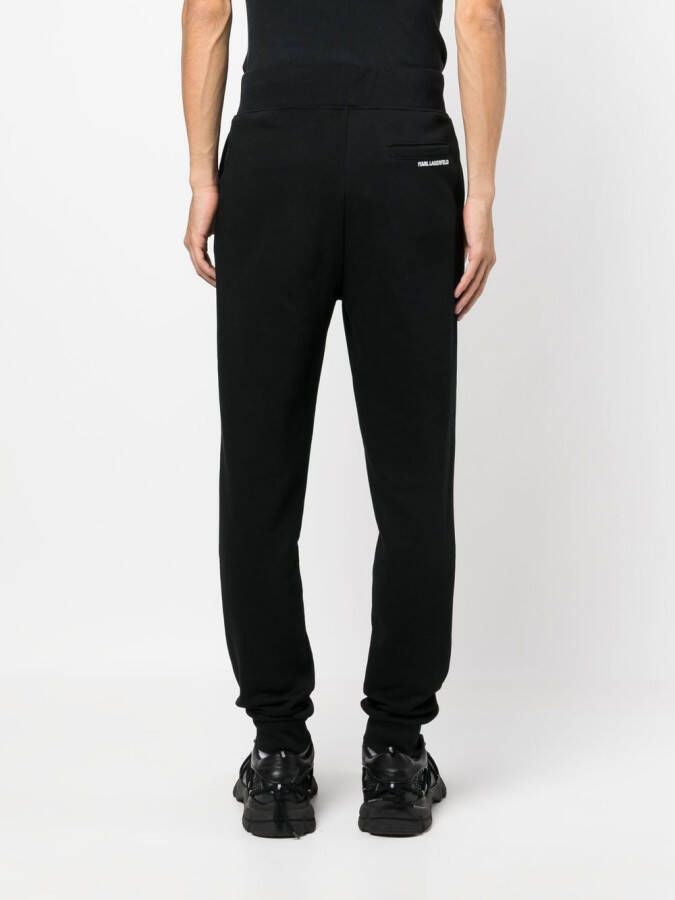 Karl Lagerfeld Ikon gesmockte trainingsbroek Zwart