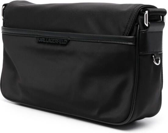 Karl Lagerfeld Ikonik Karl patch shoulder bag Zwart